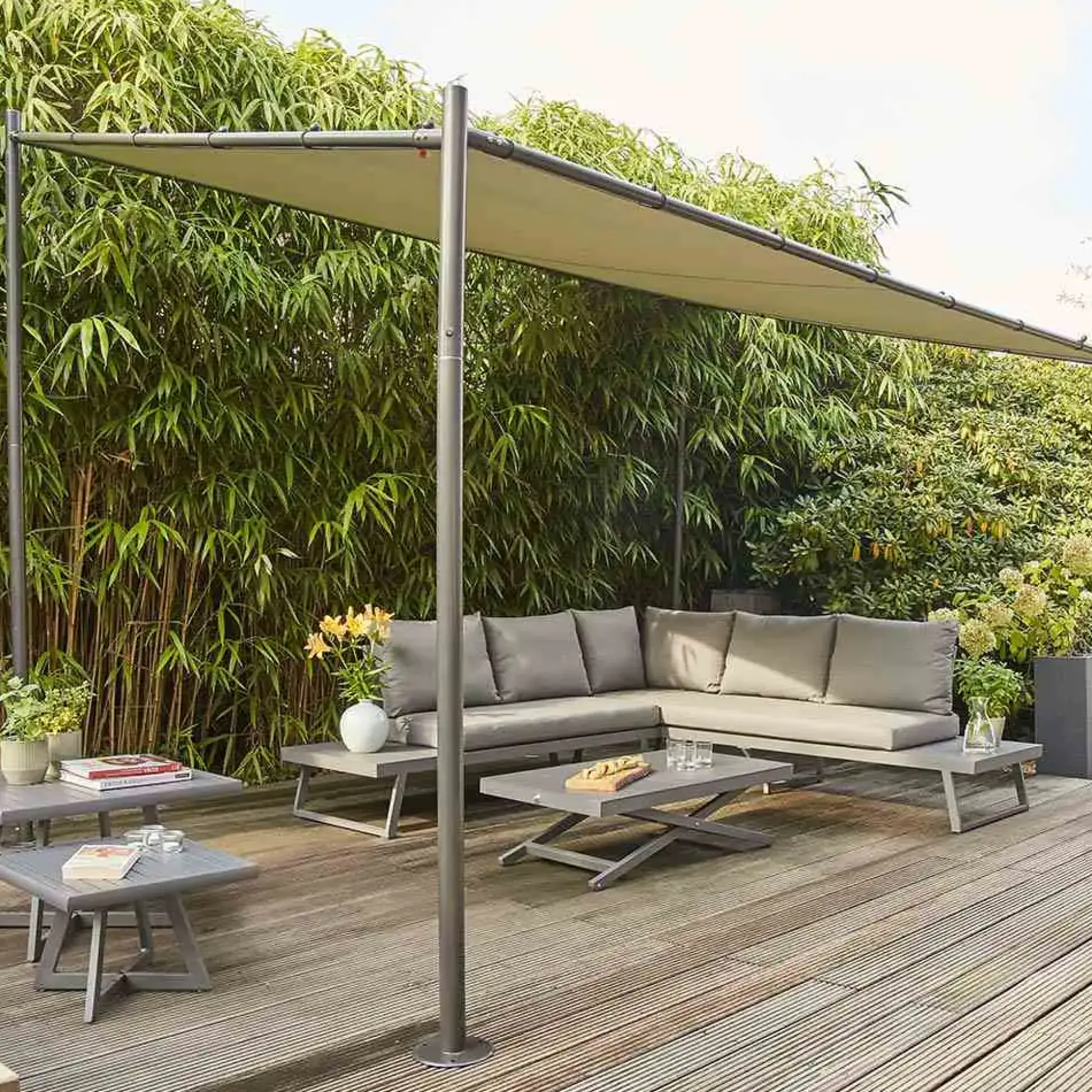 Siena Garden Pavillon Levino 300 x 400 cm grau