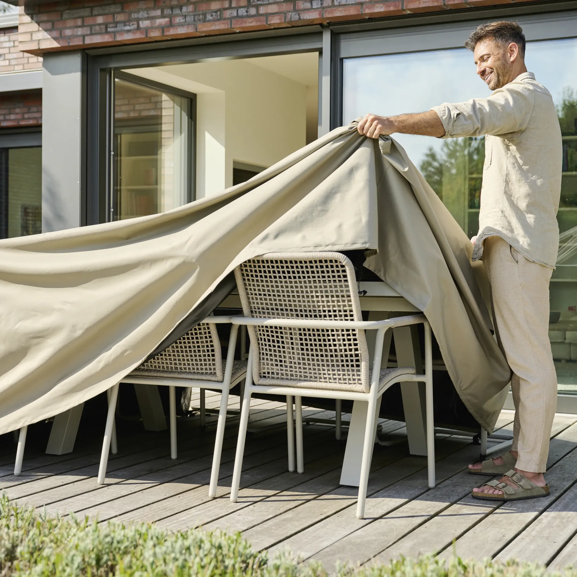 Siena Garden Schutzhülle Sitzgruppe Plus 280 x 150 cm beige