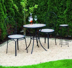 Siena Garden Stapelstuhl Prato schwarz