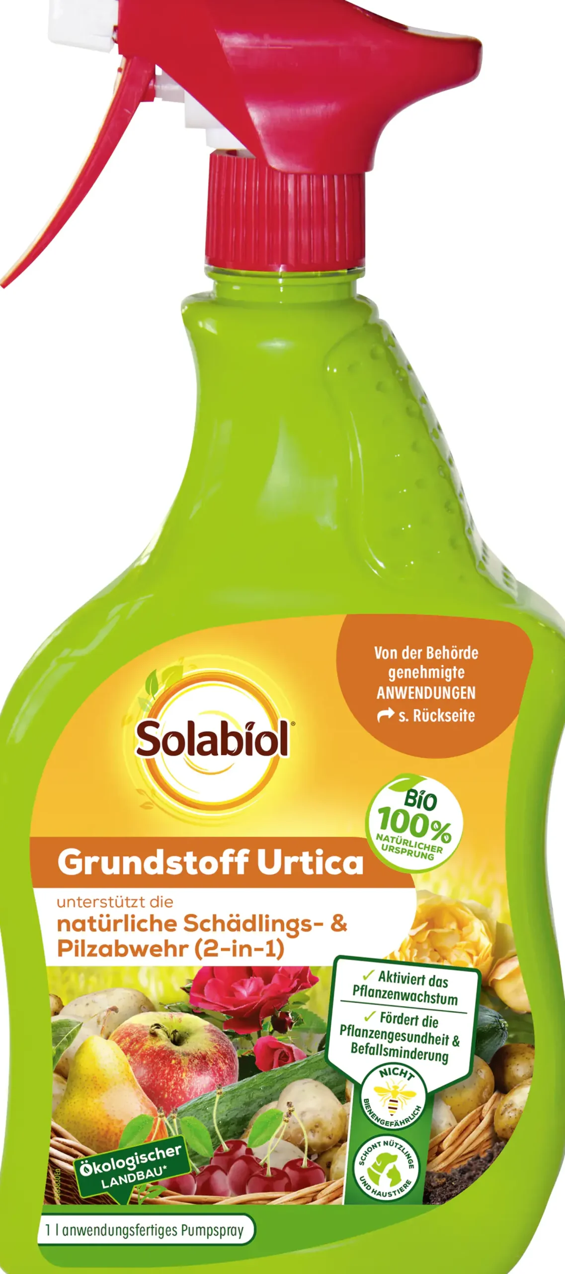 Solabiol Schädlings- & Pilzabwehr Grundstoff Urtica Spray 1 l