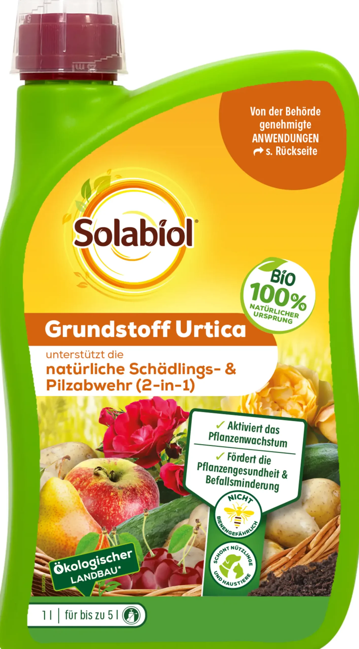 Solabiol Schädlings- & Pilzabwehr Grundstoff Urtica Konzentrat 1 l