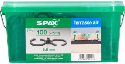 Spax Air-Belüftung 9 x 2,8 x 0,4 cm 100 Stück 6,5 mm Fuge