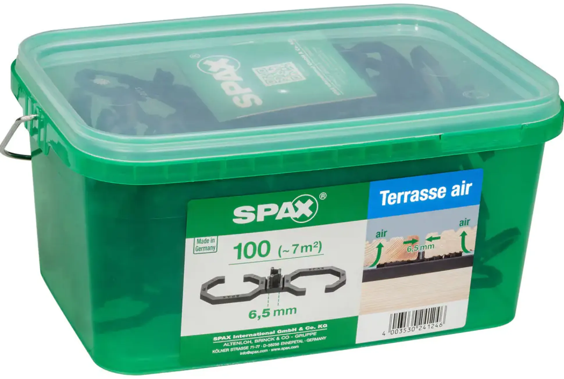 Spax Air-Belüftung 9 x 2,8 x 0,4 cm 100 Stück 6,5 mm Fuge