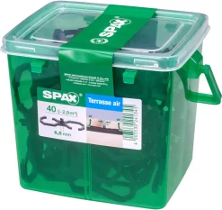 Spax Air-Belüftung 9 x 2,8 x 0,4 cm 40 Stück 6,5 mm Fuge