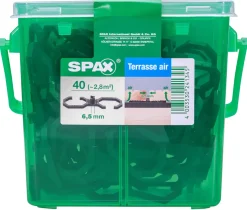 Spax Air-Belüftung 9 x 2,8 x 0,4 cm 40 Stück 6,5 mm Fuge
