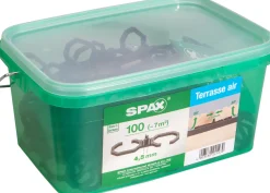 Spax Air-Belüftung 9 x 2,8 x 0,4 cm 100 Stück 4,5 mm Fuge