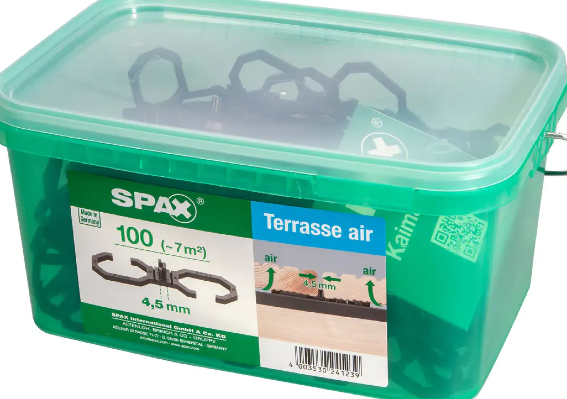 Spax Air-Belüftung 9 x 2,8 x 0,4 cm 100 Stück 4,5 mm Fuge