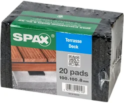 Spax Terrassen Pads 100 x 100 x 8 mm - - 20 Stk.