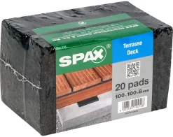 Spax Terrassen Pads 100 x 100 x 8 mm - - 20 Stk.