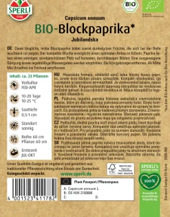 Sperli BIO Blockpaprika