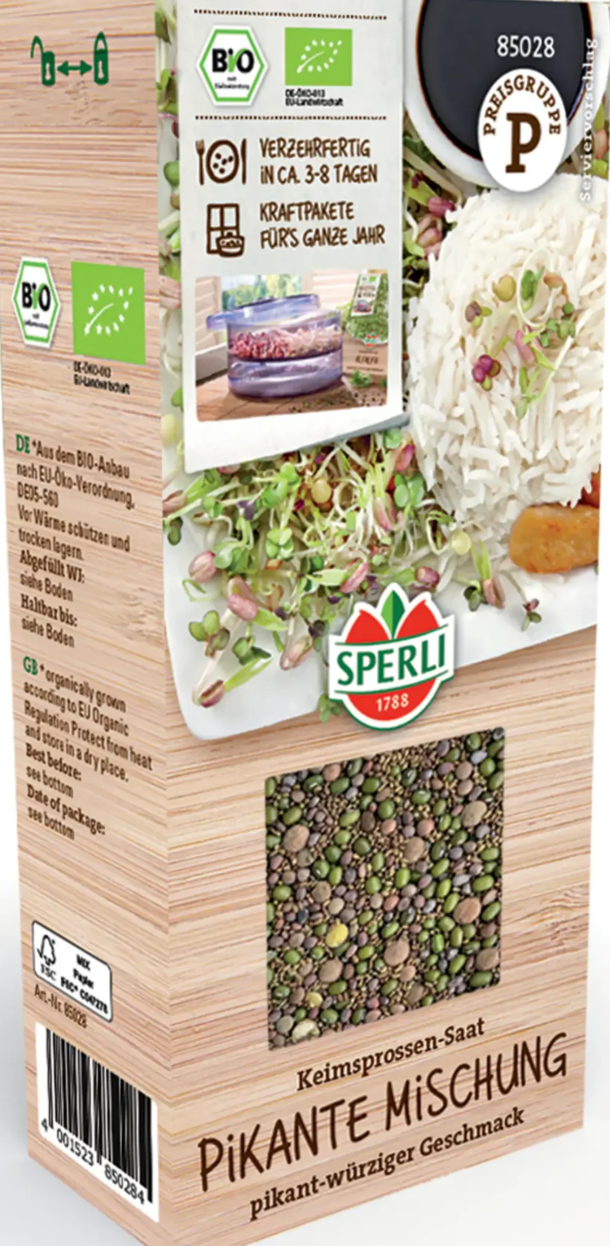 Sperli BIO Keimsprossen-Saat Pikante Mischung