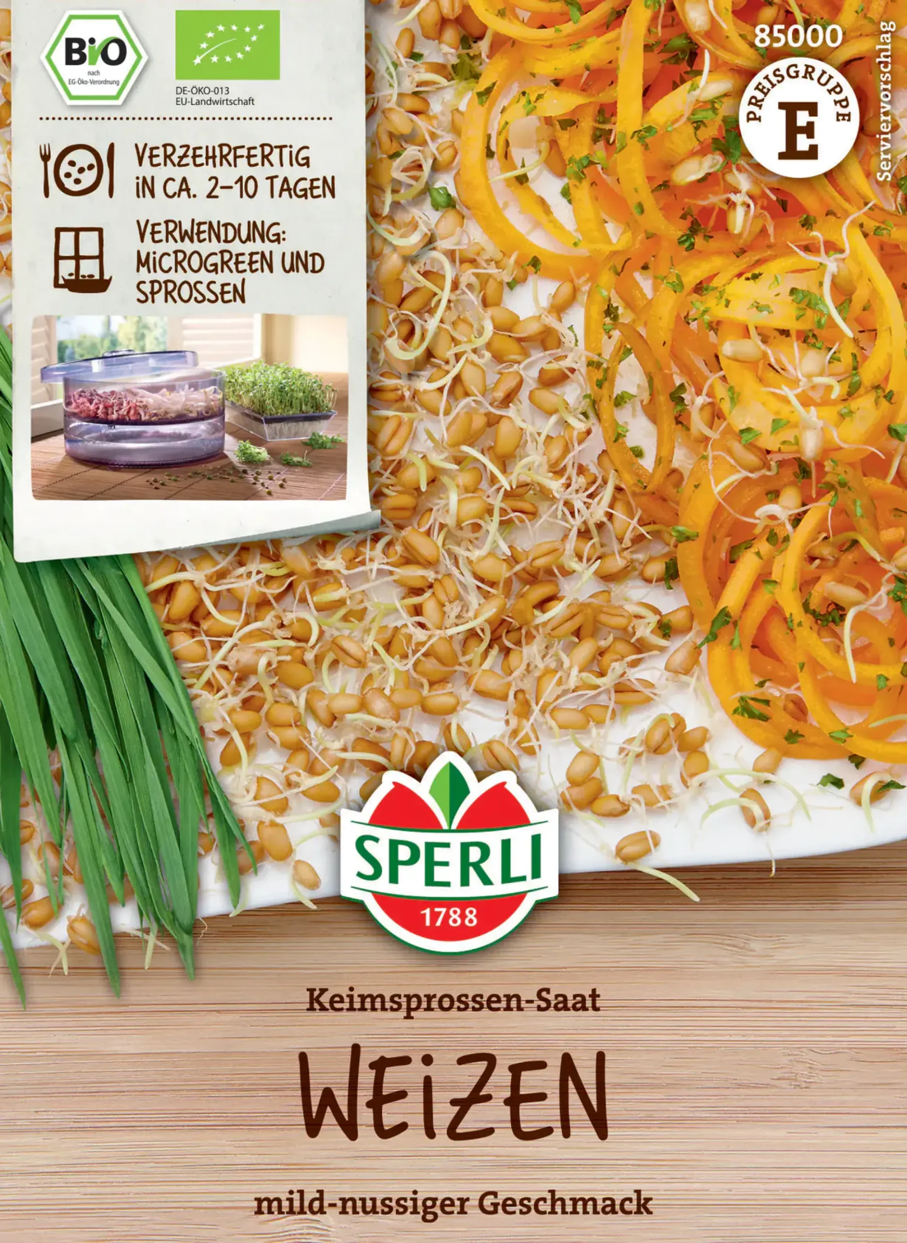 Sperli BIO Keimsprossen-Saat Weizen