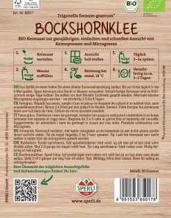 Sperli BIO Keimsprossen-Saat Bockshornklee