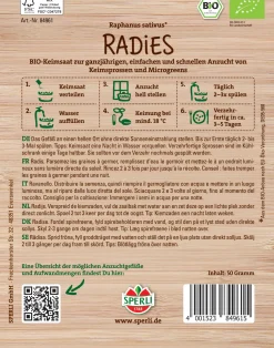 Sperli BIO Keimsprossen-Saat Radies