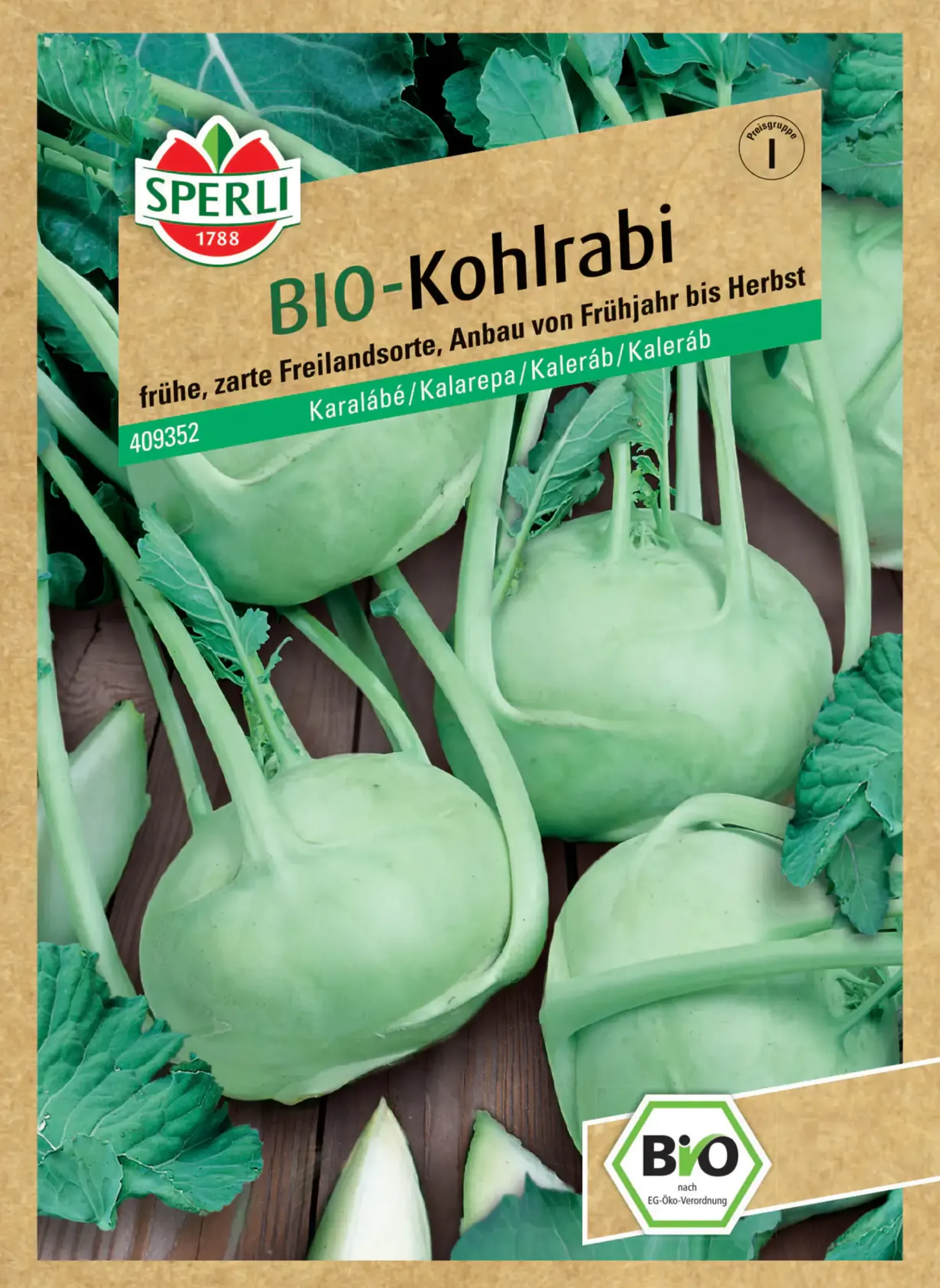 Sperli BIO Kohlrabi weiß