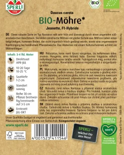 Sperli BIO Möhre Nantaise F1