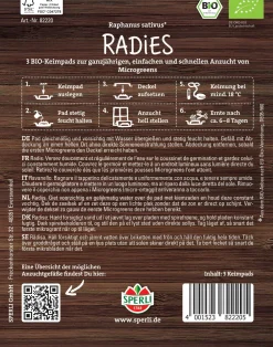 Sperli BIO Microgreen-Pads Radies
