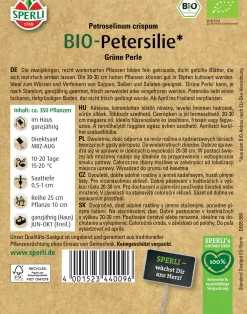 Sperli BIO Petersilie kraus