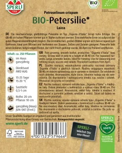 Sperli BIO Petersilie Laica
