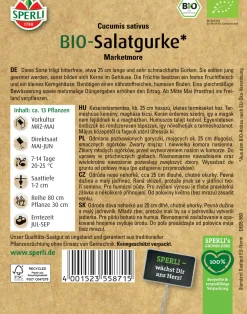 Sperli BIO Salatgurke Marketmore