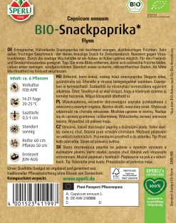 Sperli BIO Snackpaprika