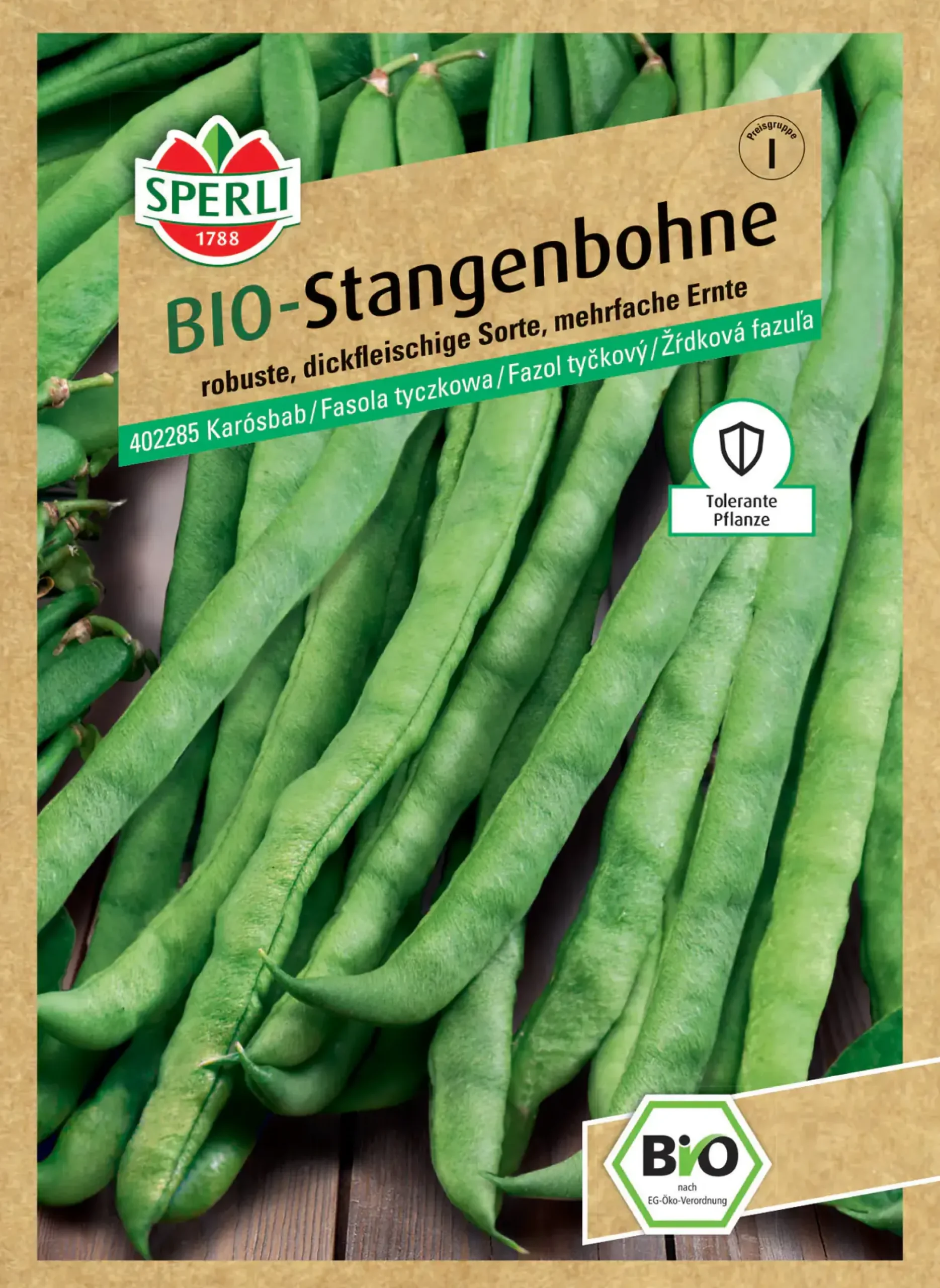 Sperli BIO Stangenbohne