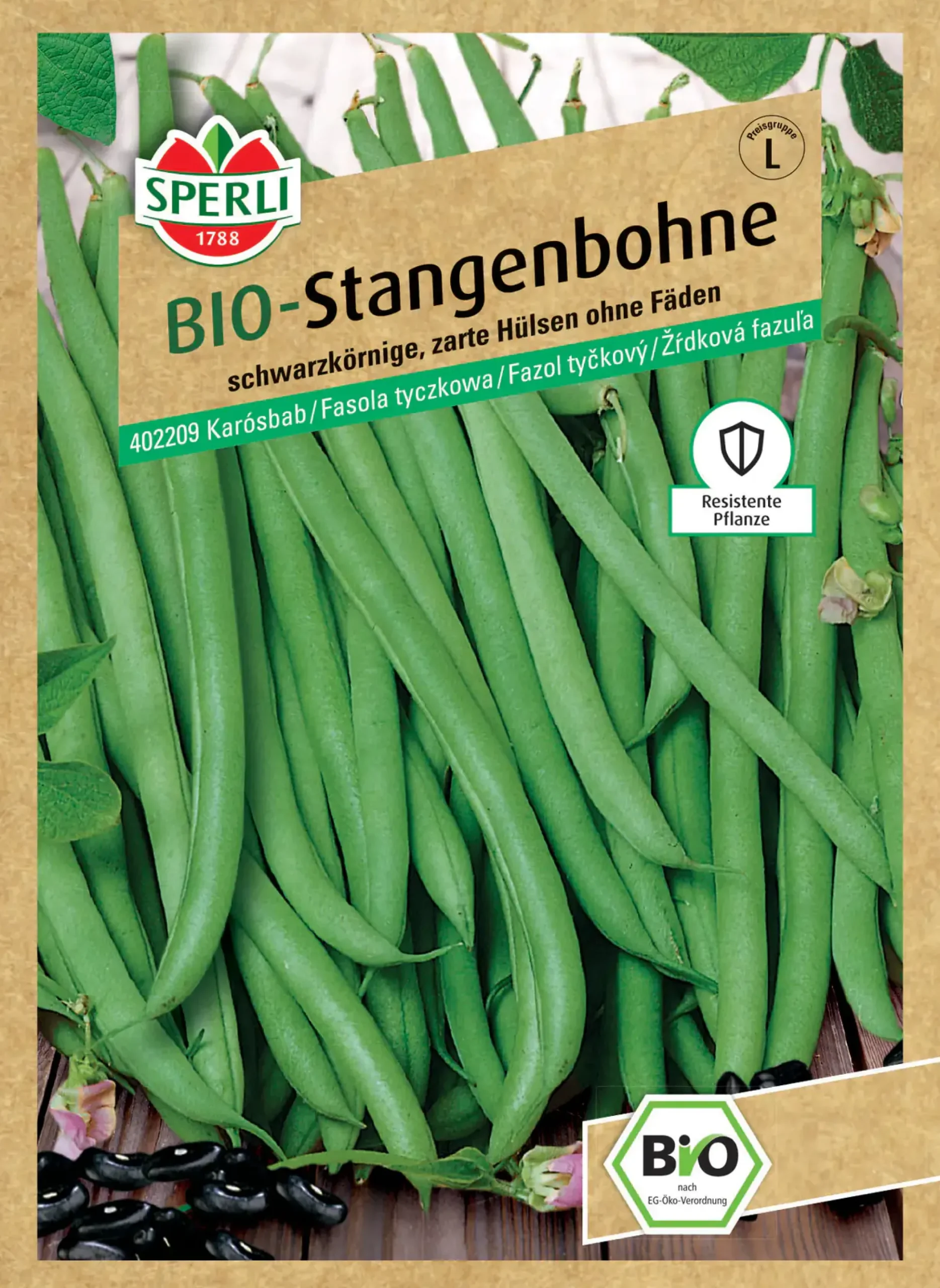 Sperli BIO Stangenbohne