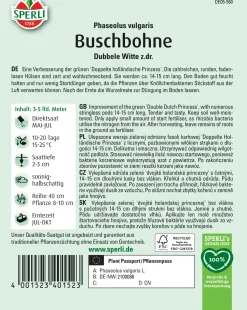 Sperli Buschbohne Dubbele Witte z.dr.
