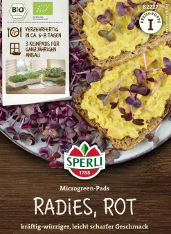 Sperli Keimsprossen BIO Microgreen Radieschen 3 Pads