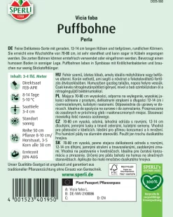 Sperli Puffbohne Perla