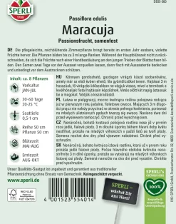 Sperli Saatgut Maracuja Passionsfrucht für ca. 8 Pflanzen