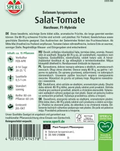 Sperli Salat-Tomate Harzfeuer F1