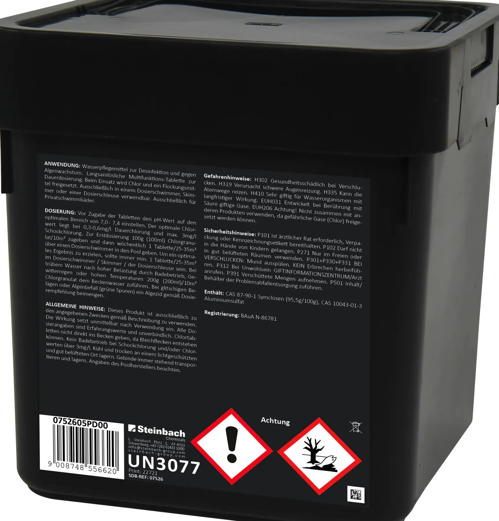Steinbach Pool Professional Quattrotabs 200g organisch 5 kg