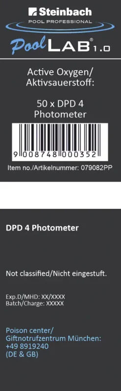 Steinbach Pool Professional DPD N°4 Photometer Tabletten 50 Stück