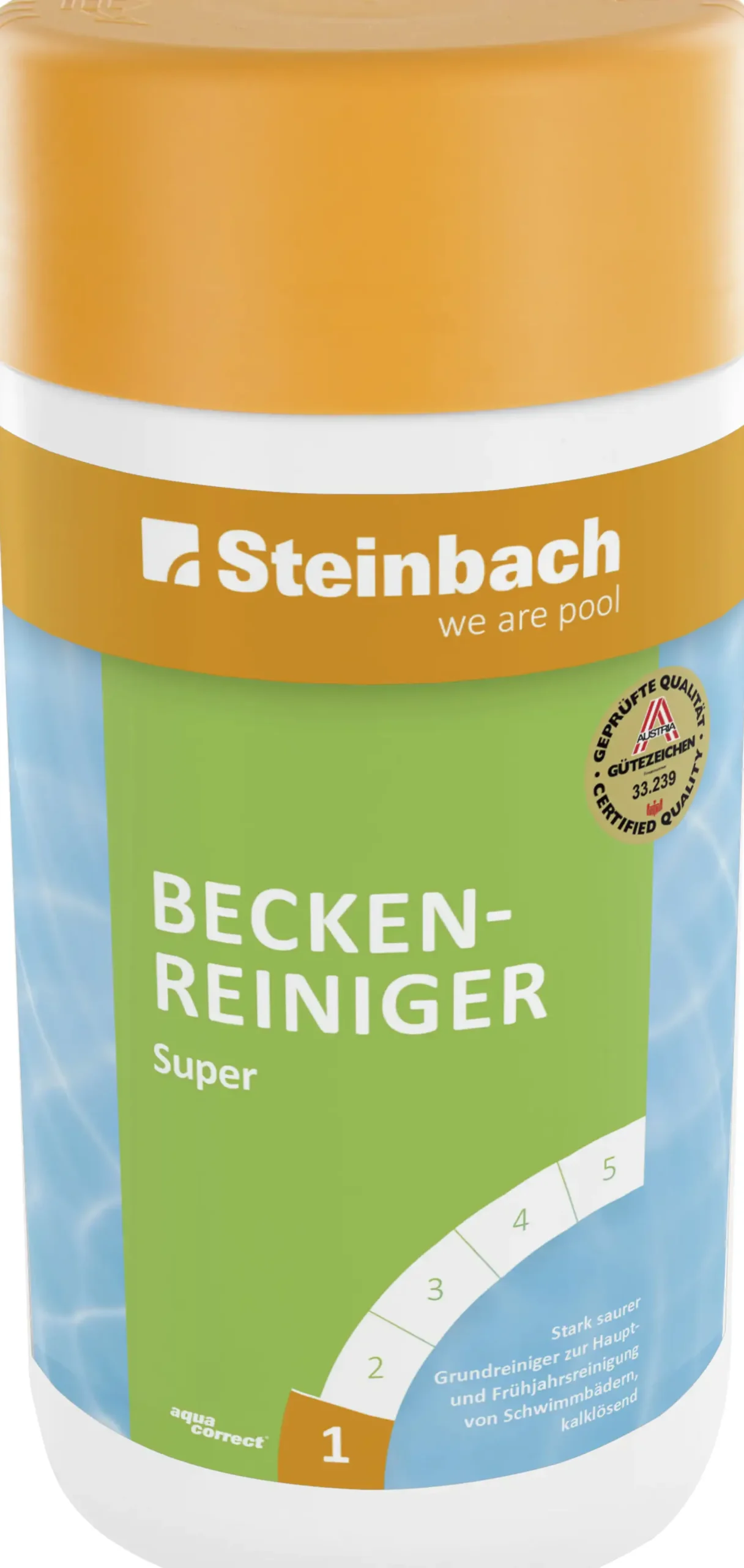 Steinbach Poolpflege Beckenreiniiger Super 1 L, Beckenreiniger flüssig