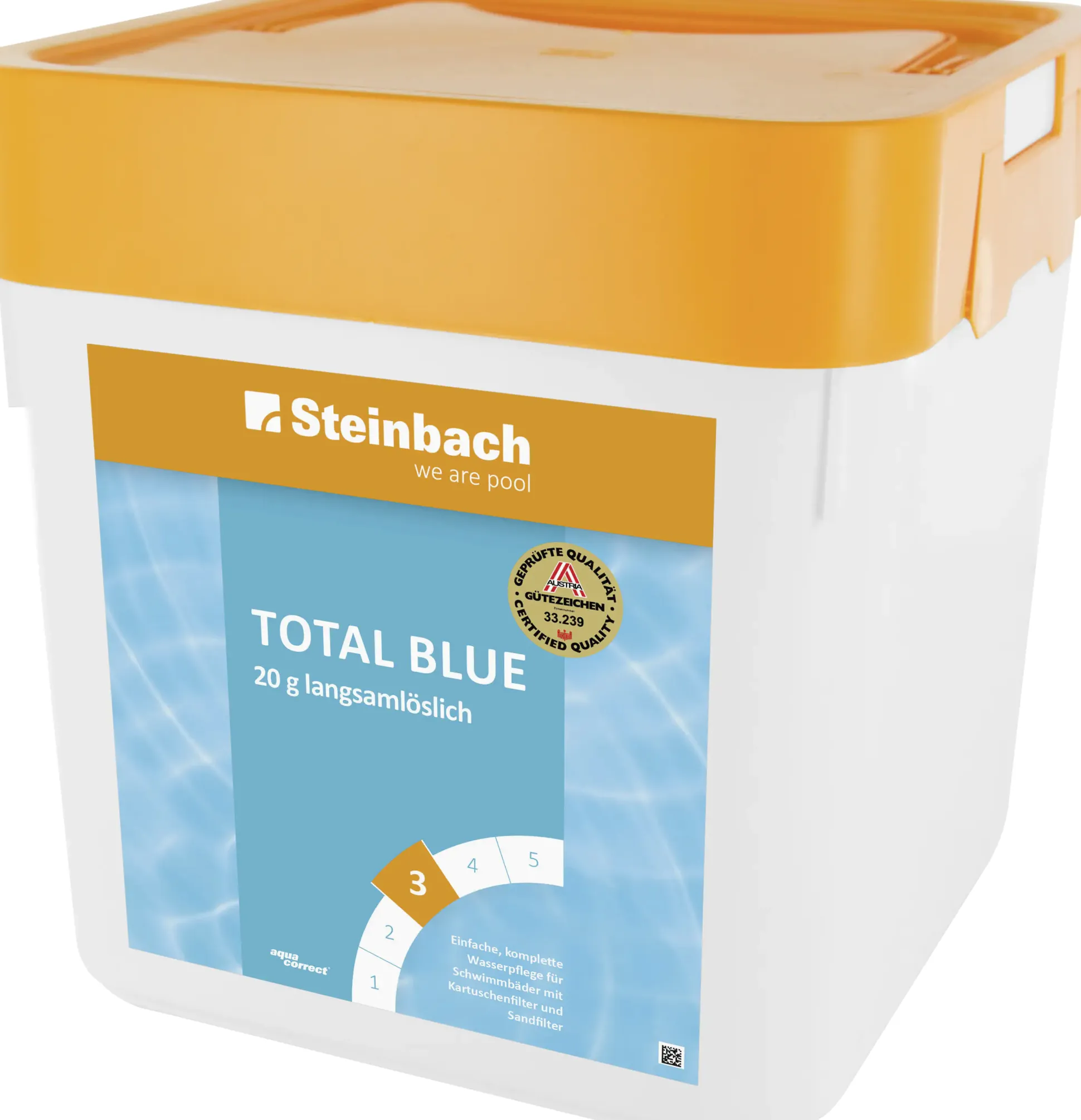 Steinbach Poolpflege Total Blue Chlorprodukt 5 kg Tabletten langsamlöslich