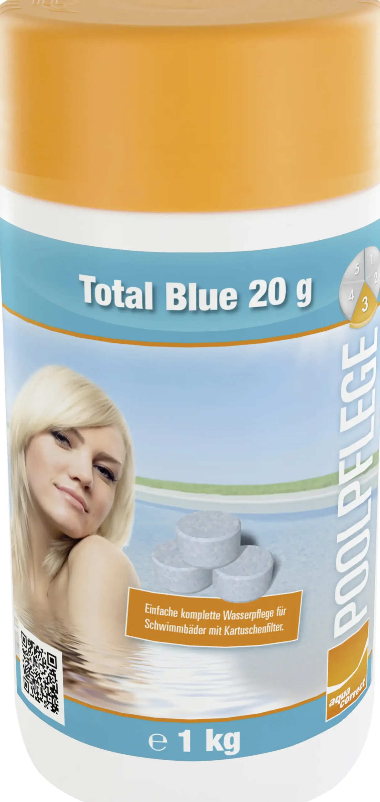 Steinbach Poolpflege Total Blue Chlorprodukt 1 kg Tabletten,löslich