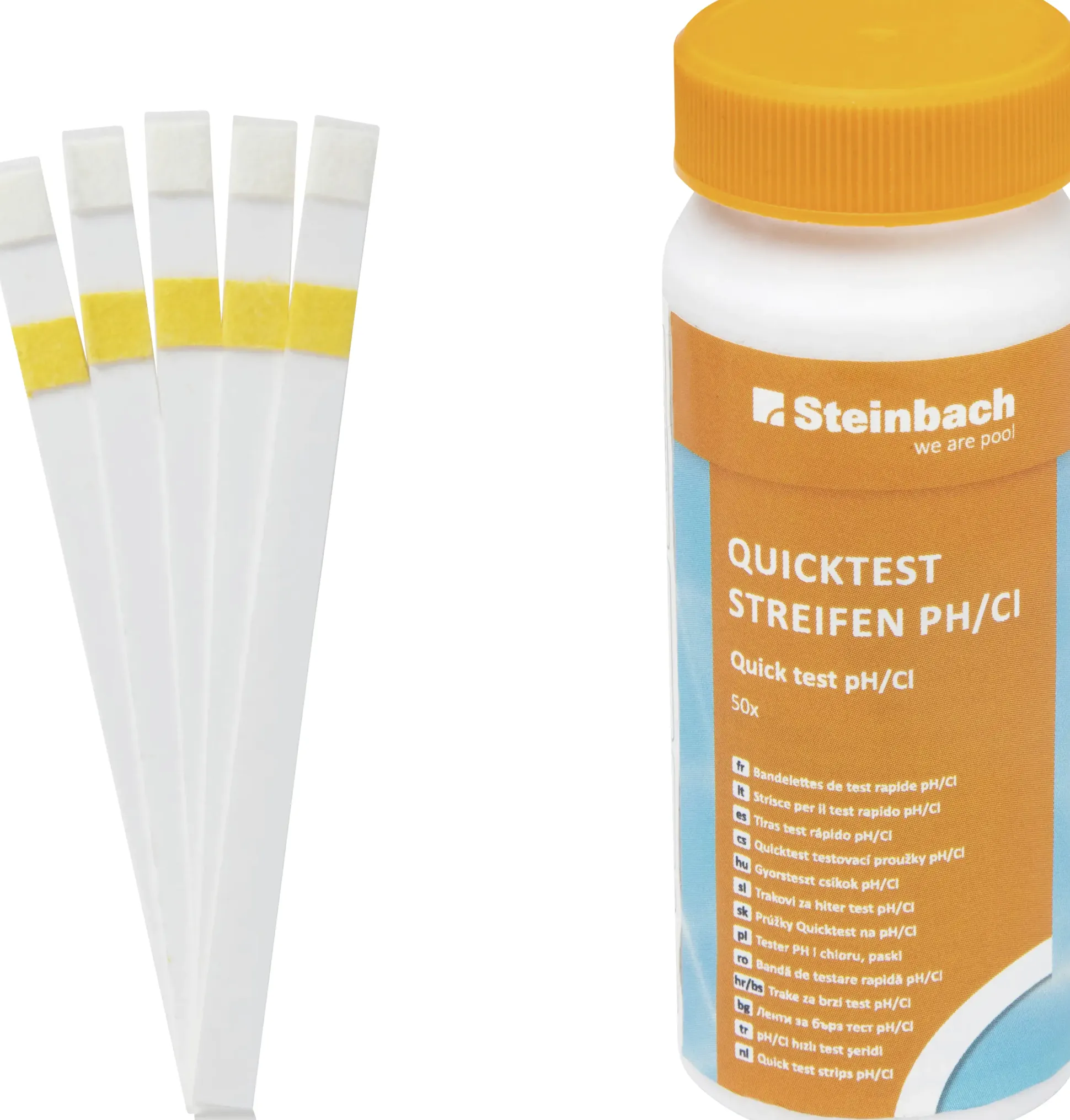 Steinbach Quicktest Streifen für pH-Wert und freies Chlor 50 Stück