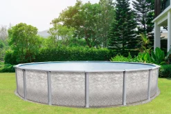 Steinbach Stahlwandpool Set Grande weiß, Ø 457 x 135 cm