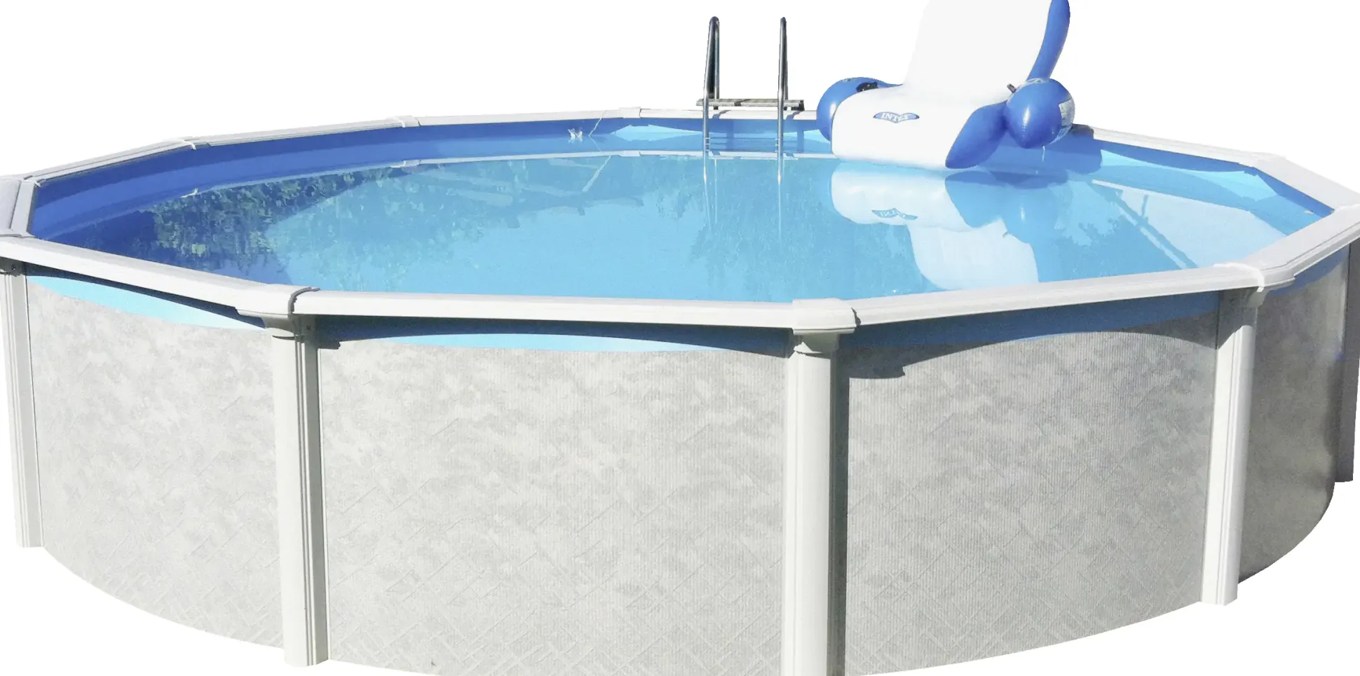 Steinbach Stahlwandpool Set Grande weiß, Ø 366 x 135 cm