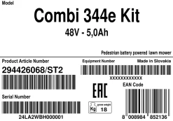 Stiga Akku Rasenmäher COMBI 344e 48 V, 42 cm Schnittbreite