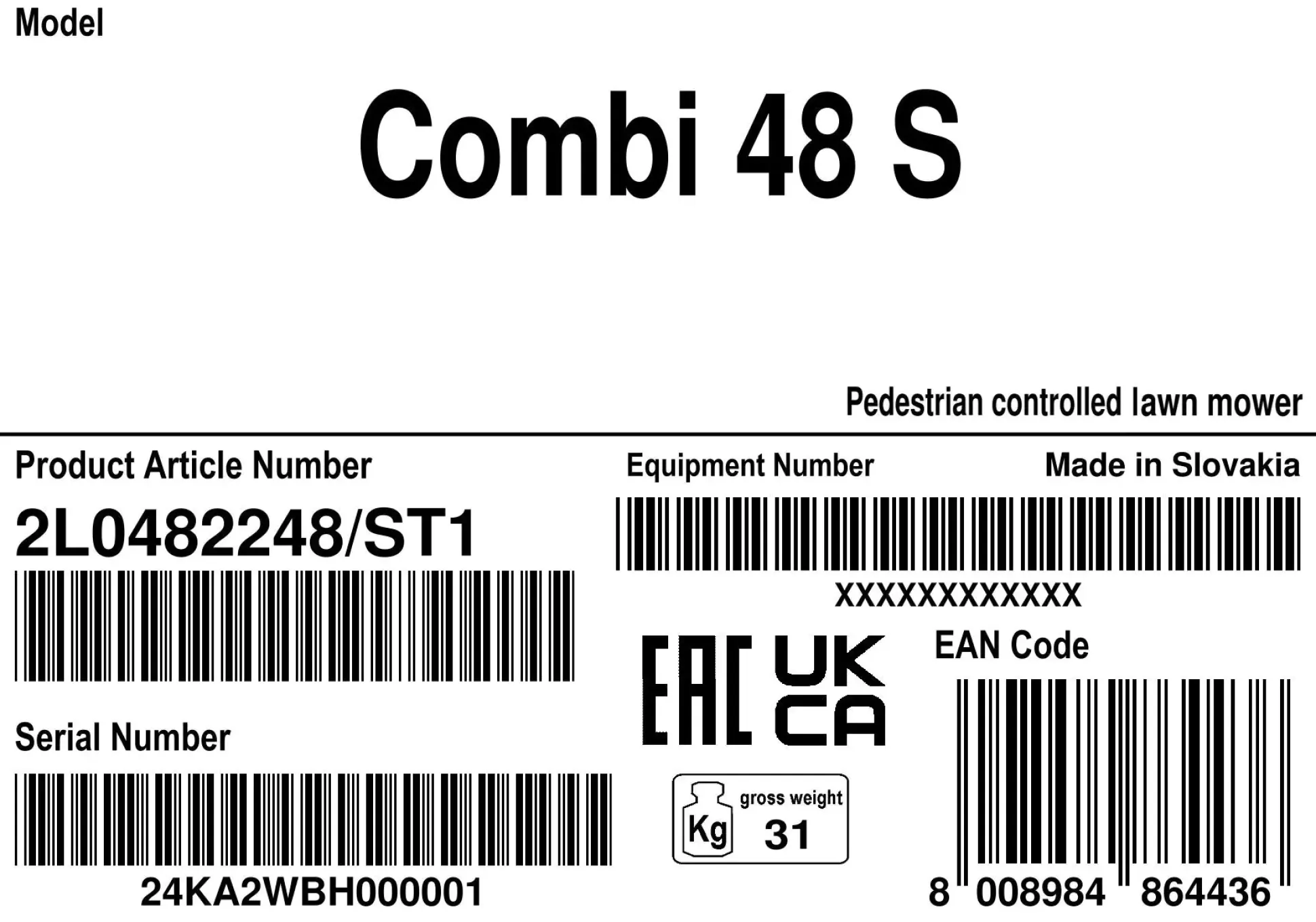 Stiga Benzin Rasemäher Combi 48 S 46 cm Schnittbreite inkl. Zubehör