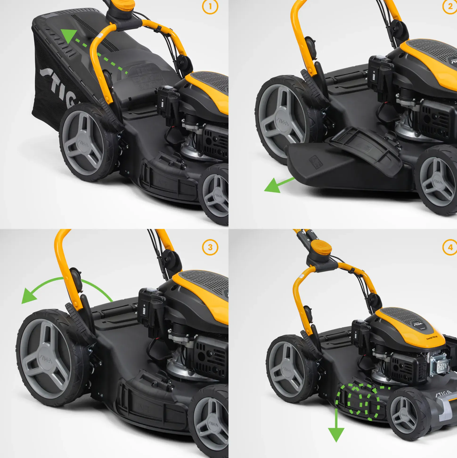 Stiga Benzin-Rasenmäher Combi 753 SE 2,6 kW 51 cm Schnittbreite