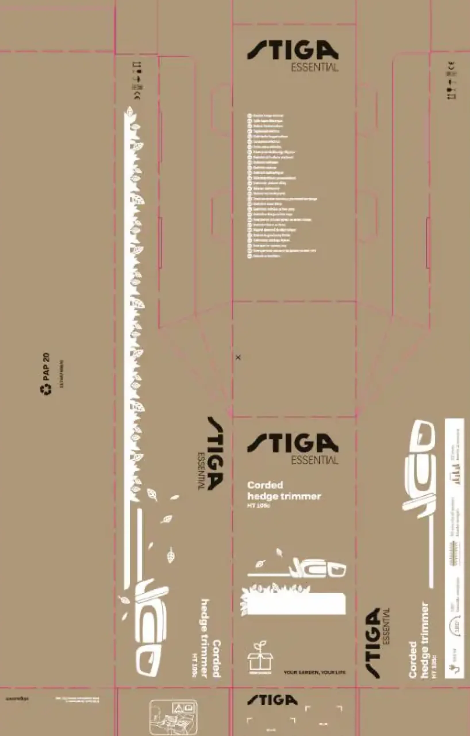 Stiga Elektro Heckenschere HT 105c 500 Watt, 45 cm Schnittlänge