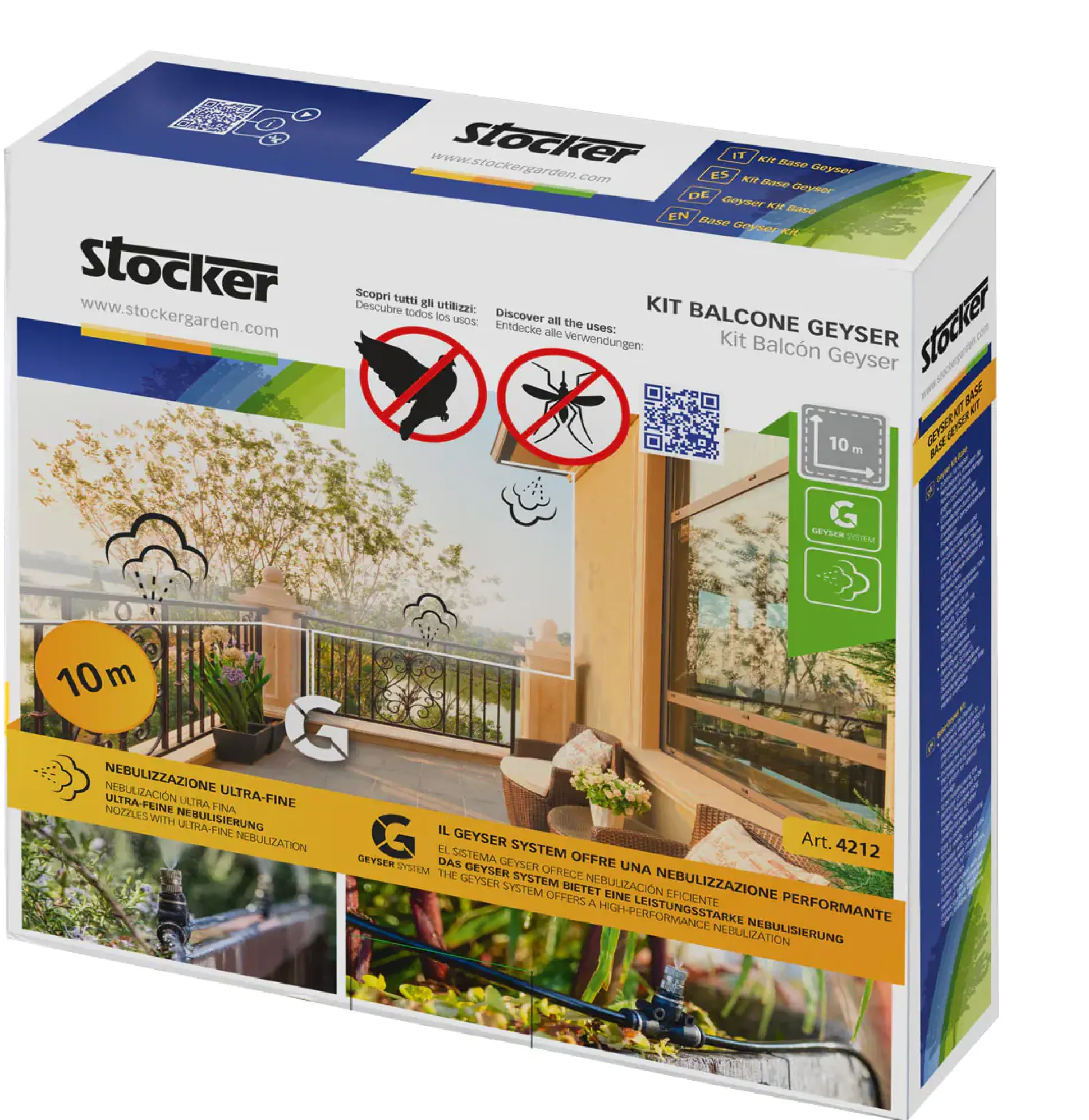 Stocker Geyser Zubehör-Set Kit Balkon 10 m ø 6 mm