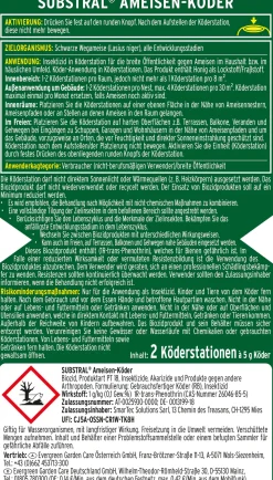 Substral Ameisenköder für den Innenbereich 2 Stück