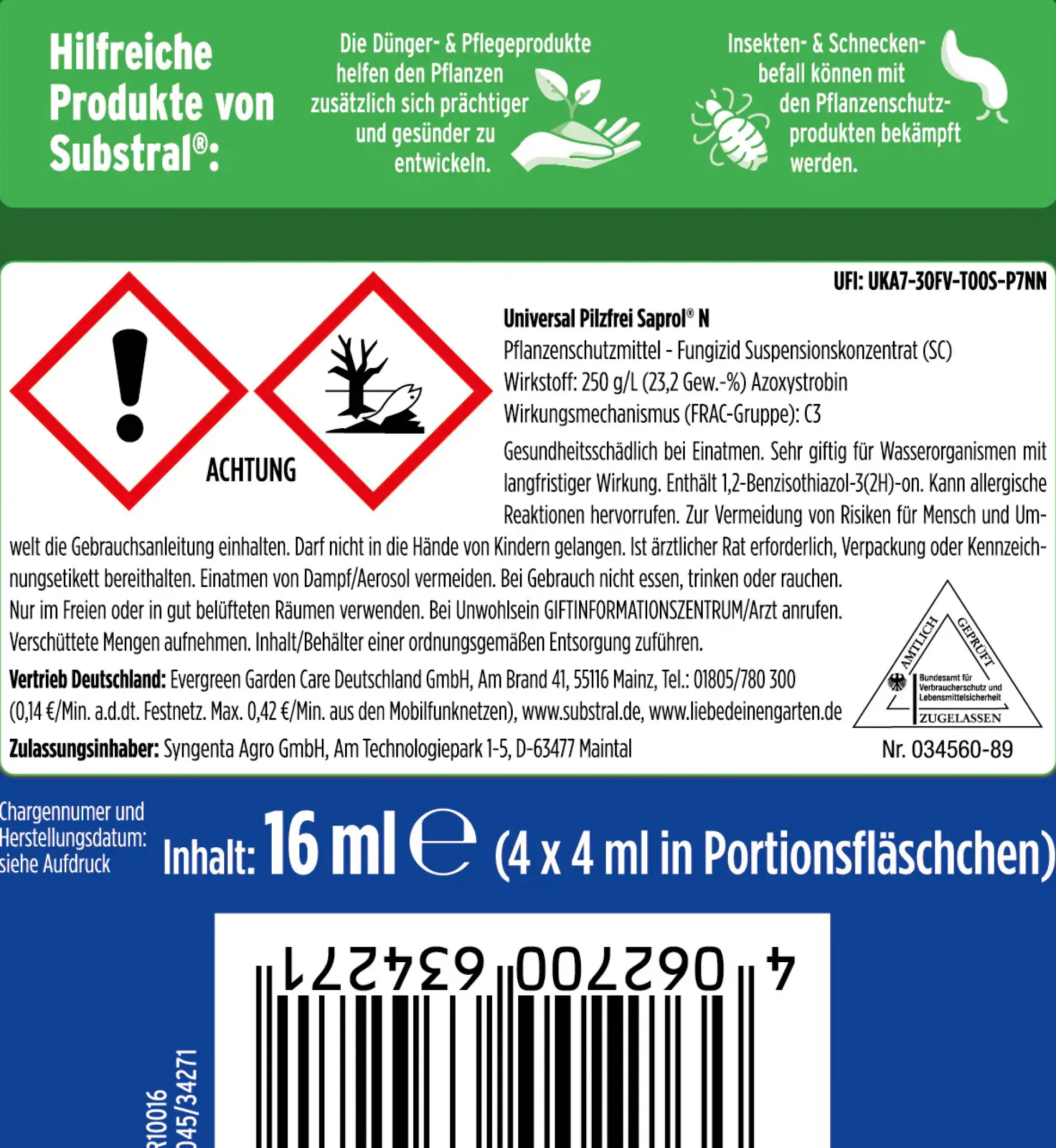 Substral Celaflor Combi-Rosenspritzmittel 1 x 7,5 + 1 x 4 ml