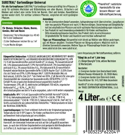 Substral Gartendünger Universal flüssig 4 L