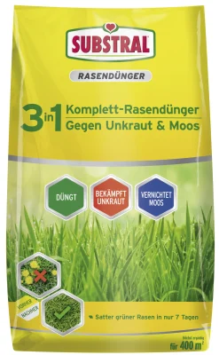 Substral 3in1 Komplettrasendünger für 400 m² 14 kg
