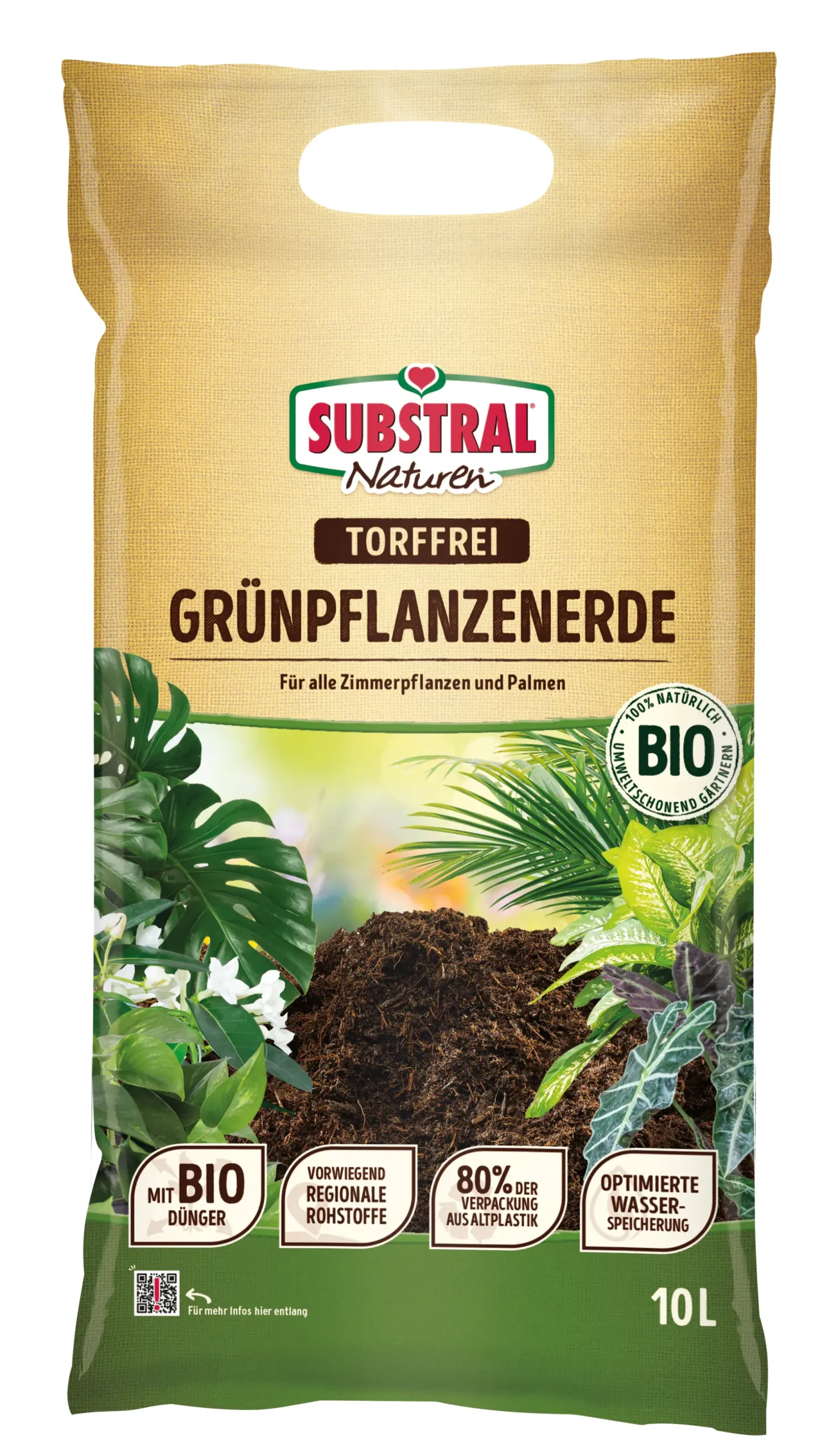 Substral Naturen Grünpflanzenerde 10 L torffrei